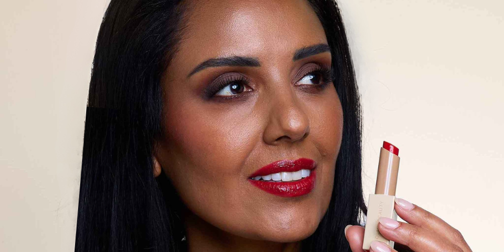 Glam Red Lip Look